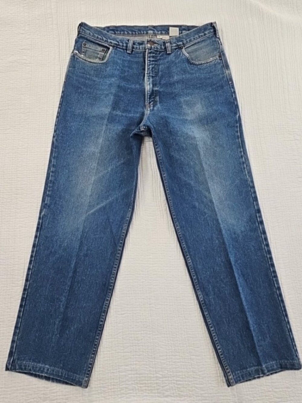 Claiborne Relaxed Fit Jeans‎ Men's 38x32 Medium Blue Wash Denim Pants Straight